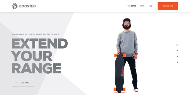 Boosted Boards 우수 웹 UI 사례
