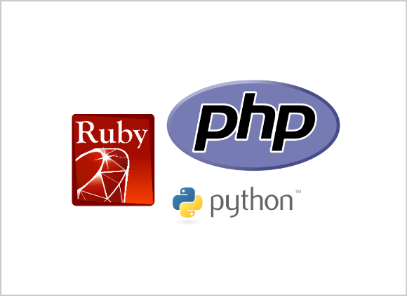 백앤드 웹 개발 언어 중 피에이치피(PHP), 루비(Ruby), 파이썬(Python)